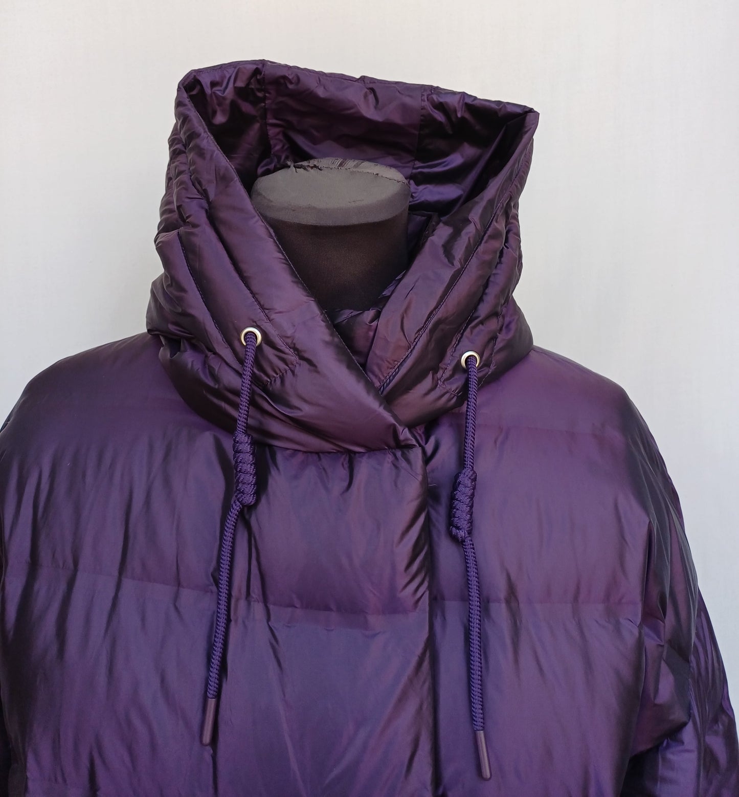 Zara Water Repellent Hooded Down Puffer Coat Jacket Size S