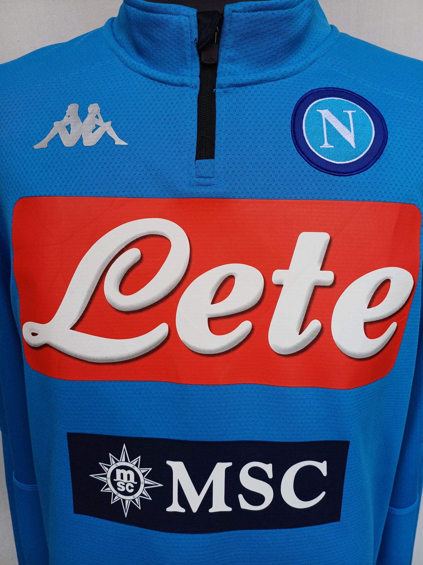 Napoli 2019/20 Kappa Zip Training Pullover Sweater Mens XL
