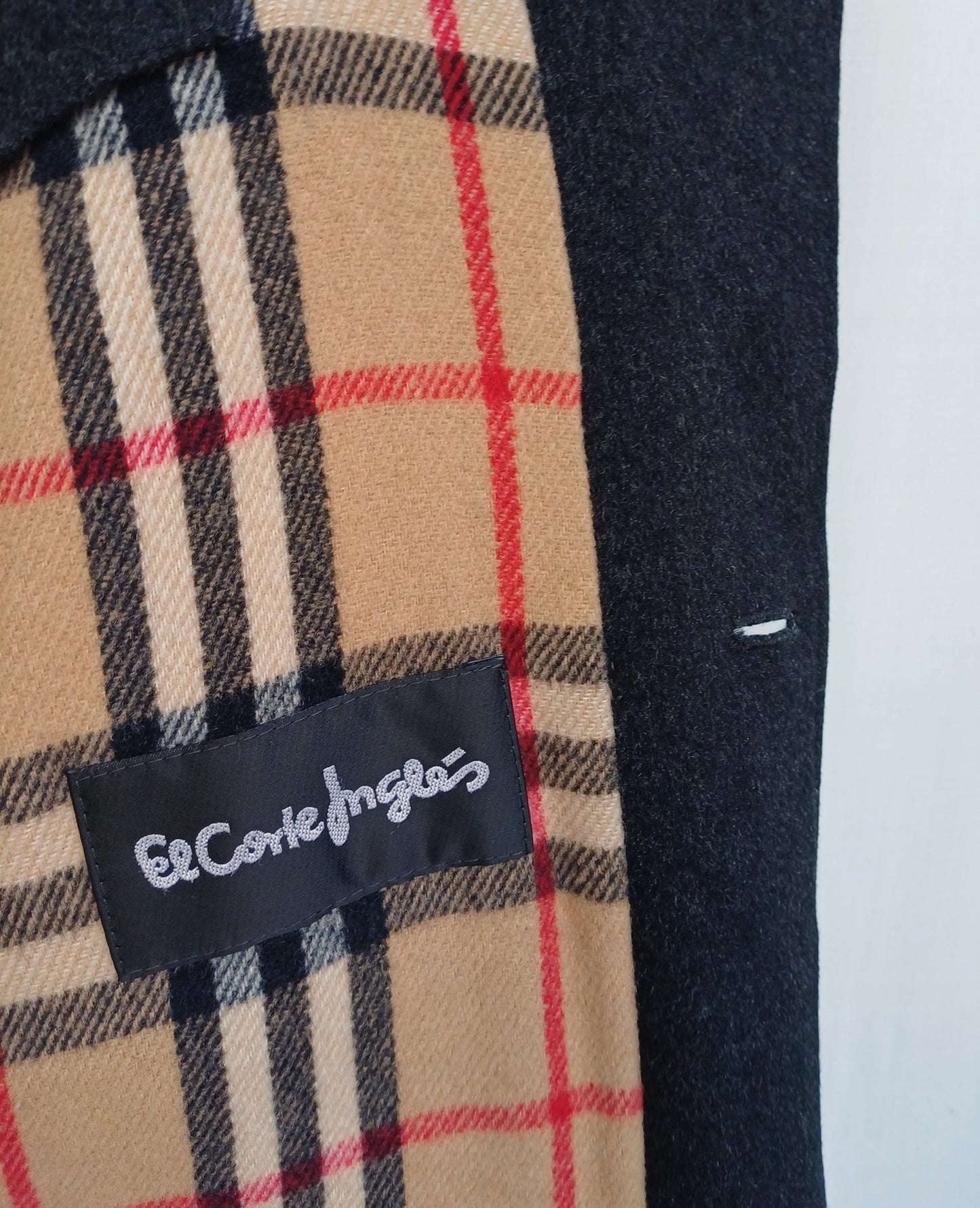 Burberry London Nova Check Lining Merino Wool Coat Overcoat Size 3/Mens S