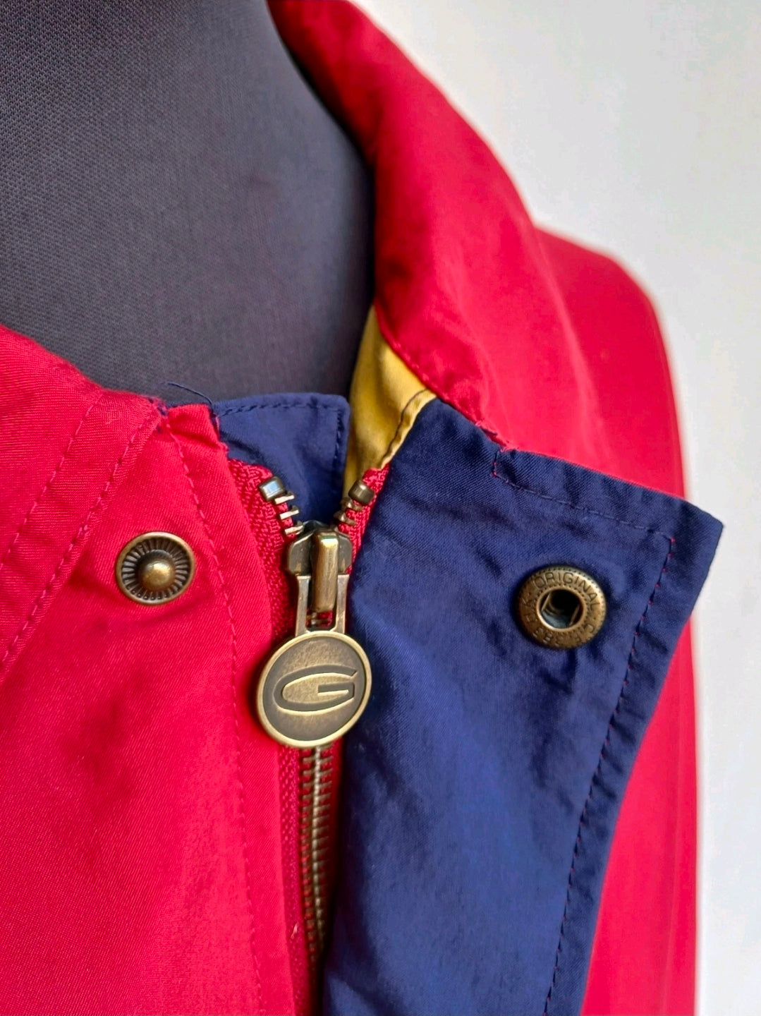 Vintage Gant US Open Golf Zip/Snap Jacket Mens XL