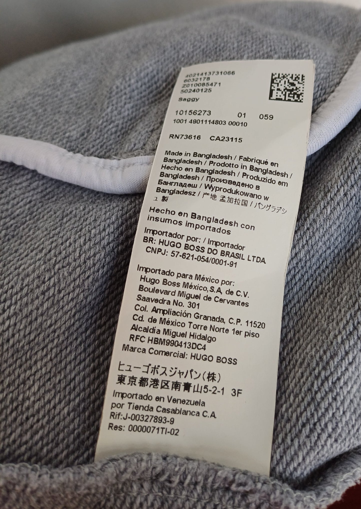 Hugo Boss Zip Cotton Pullover Hoodie Mens L/Fits M