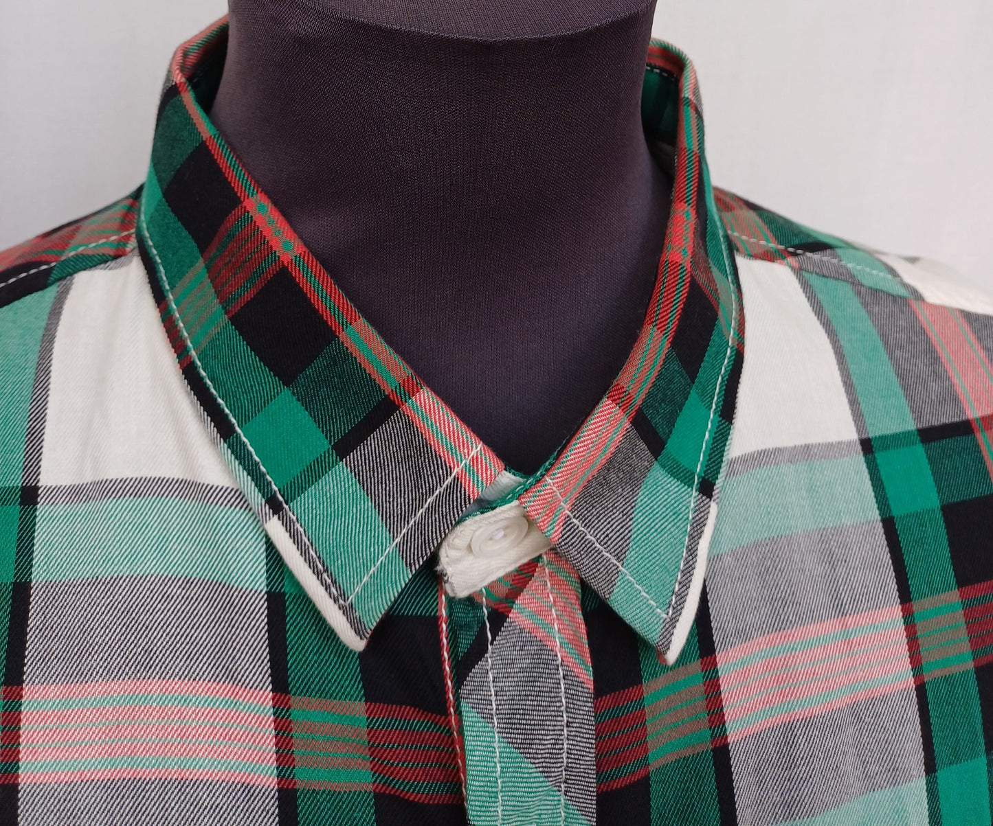 New With Tags Zara Man Checkered Plaid Cotton Button Up Flannel Shirt Mens XL