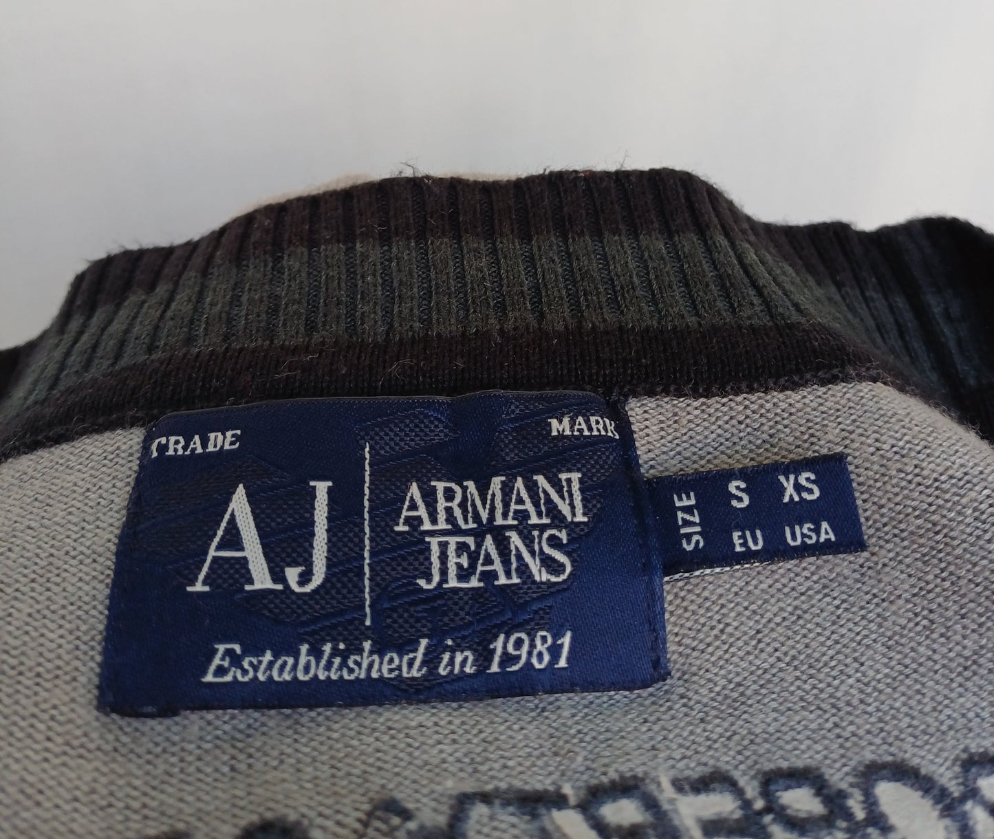 Armani Jeans 100% Cotton Button Cardigan Mens S