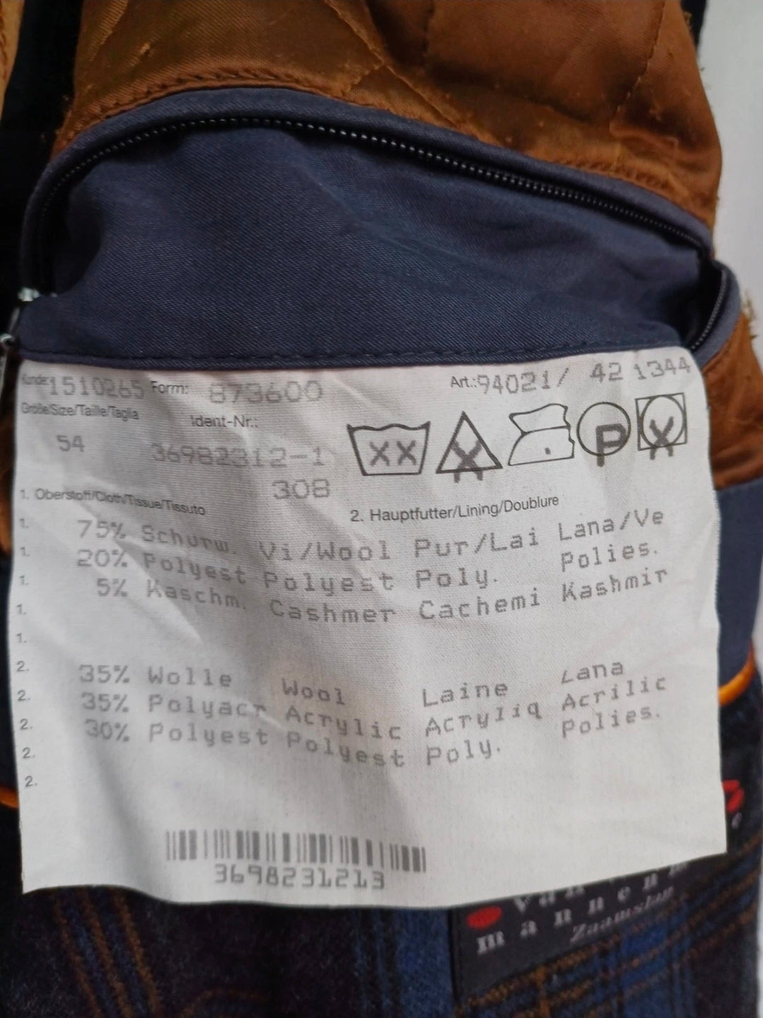 Bugatti Echter Alpen Loden Mens Wool Button Coat Long Overcoat Size 54