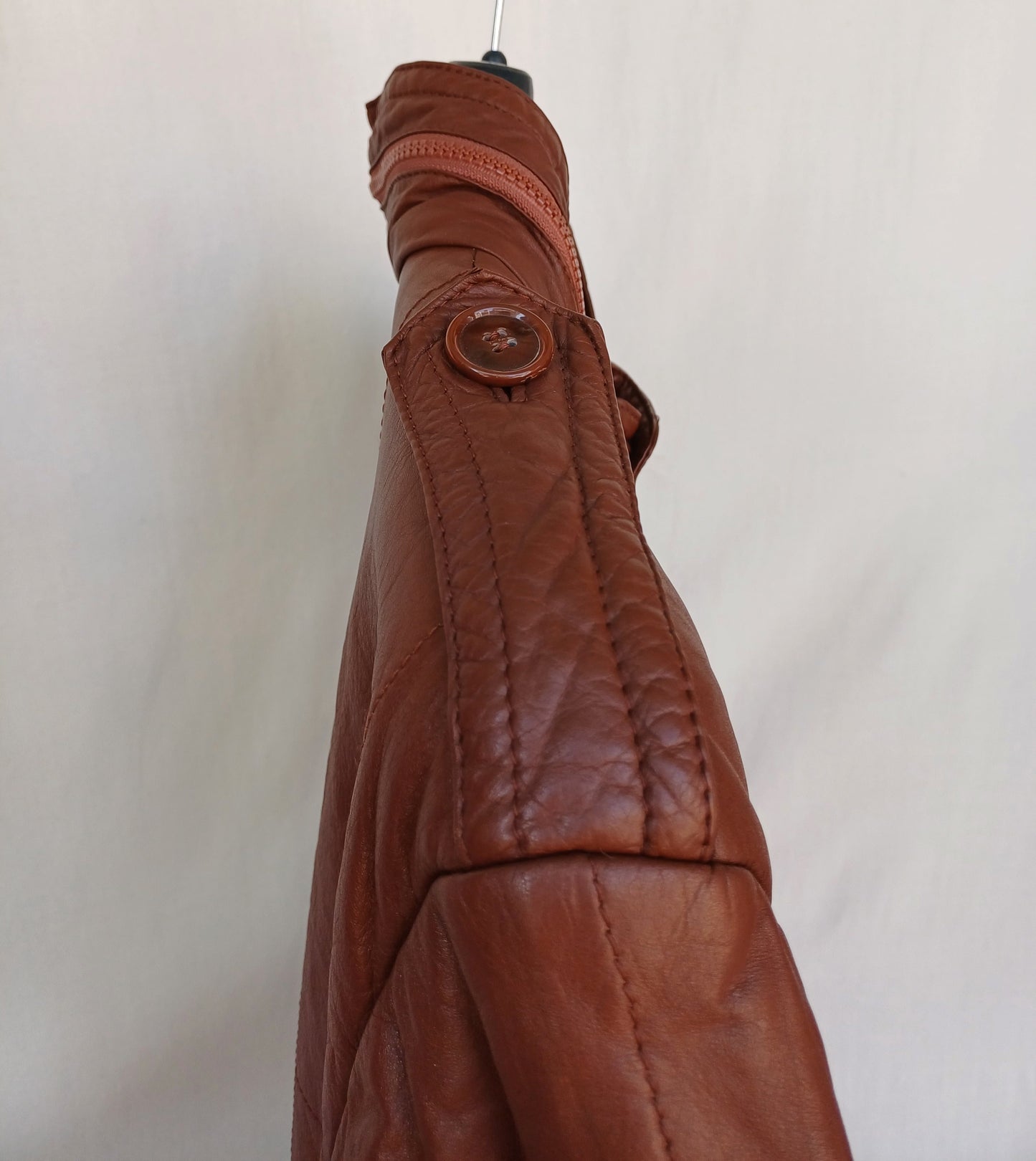 Angelo Litrico Cowhide Leather Long Coat Mens EU 54