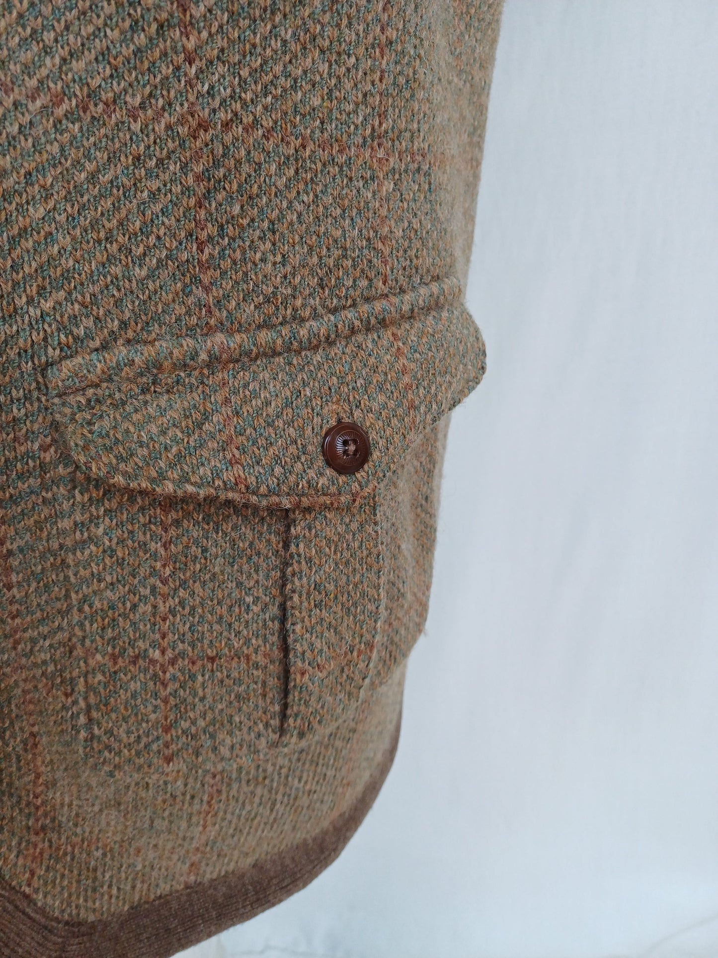 Vintage Ralph Lauren Rugby Wool Vest Cardigan Mens L Fits M
