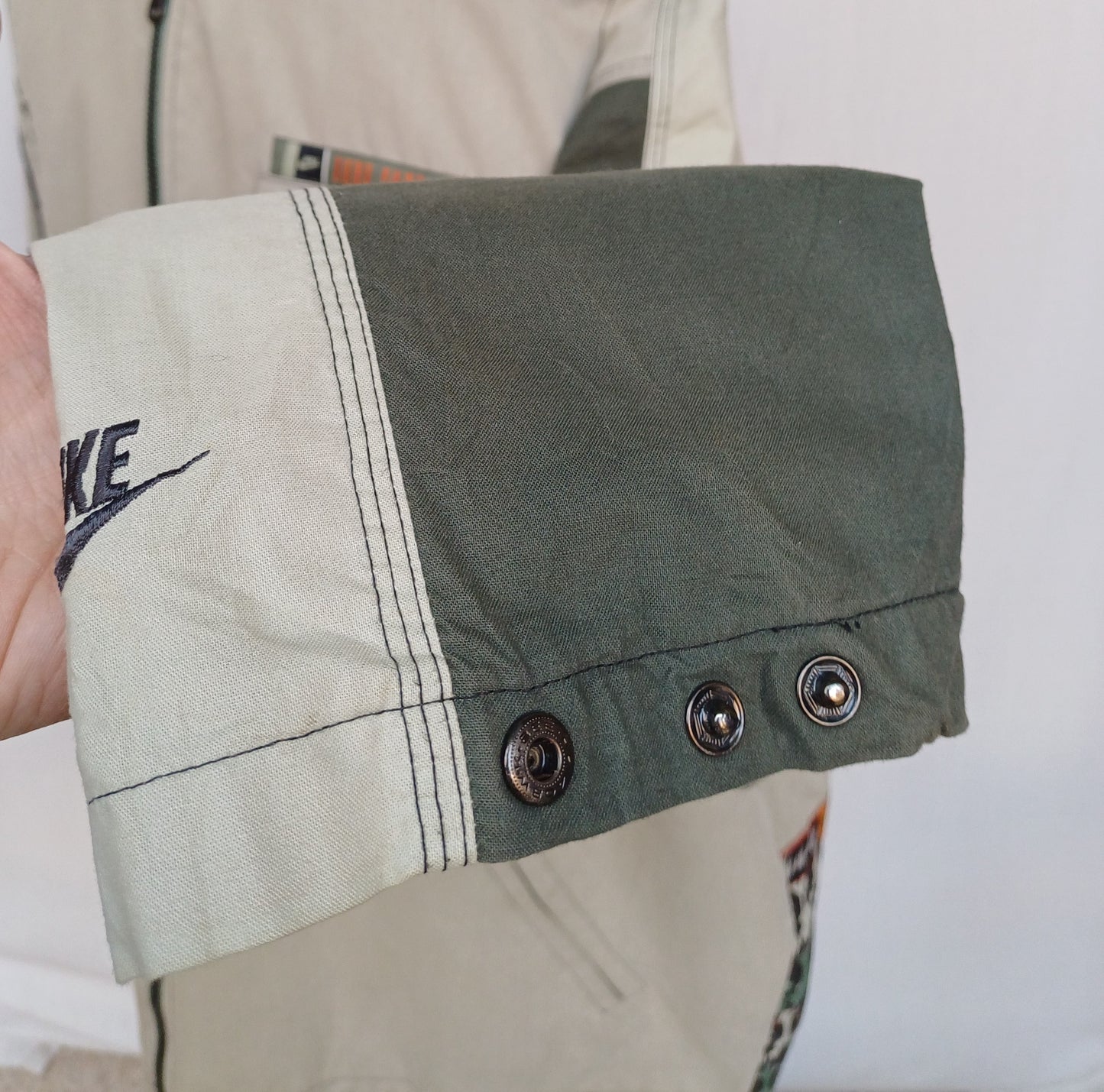 Vintage 90s Nike Dunk Yard Daze Zip Cotton Jacket Mens XL