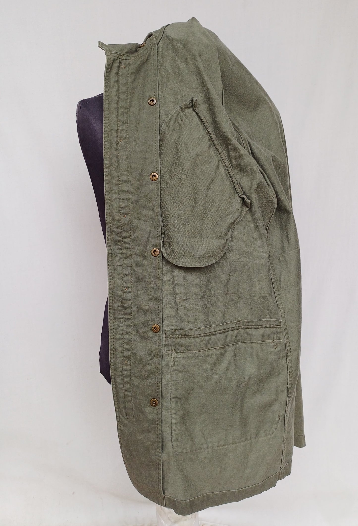 Lacoste Zip/Button Multi-Pockets Field Mens Hooded Jacket EU 50/Mens M/L