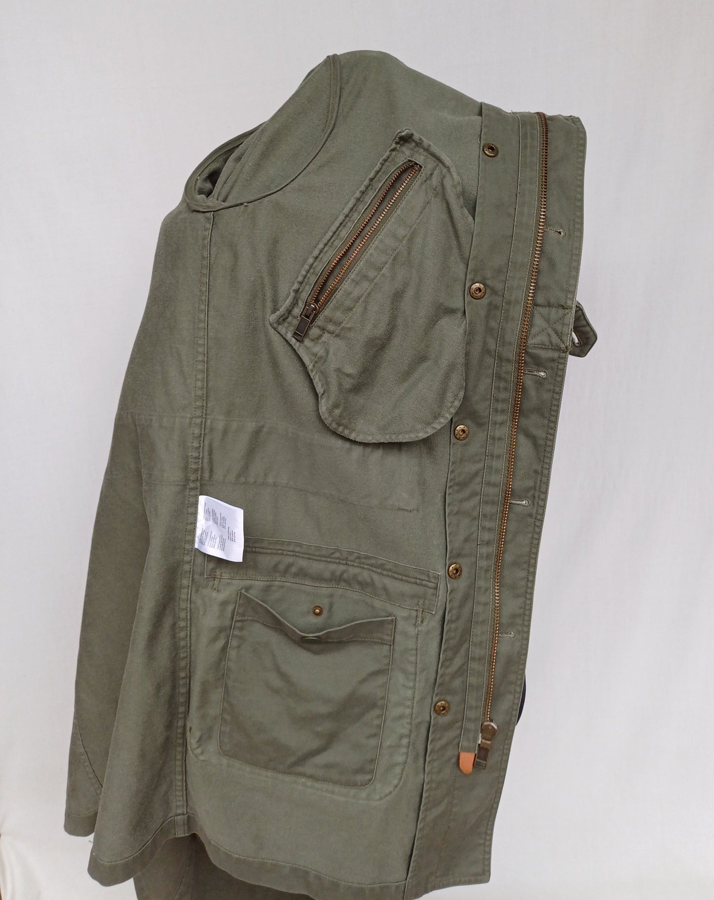 Lacoste Zip/Button Multi-Pockets Field Mens Hooded Jacket EU 50/Mens M/L