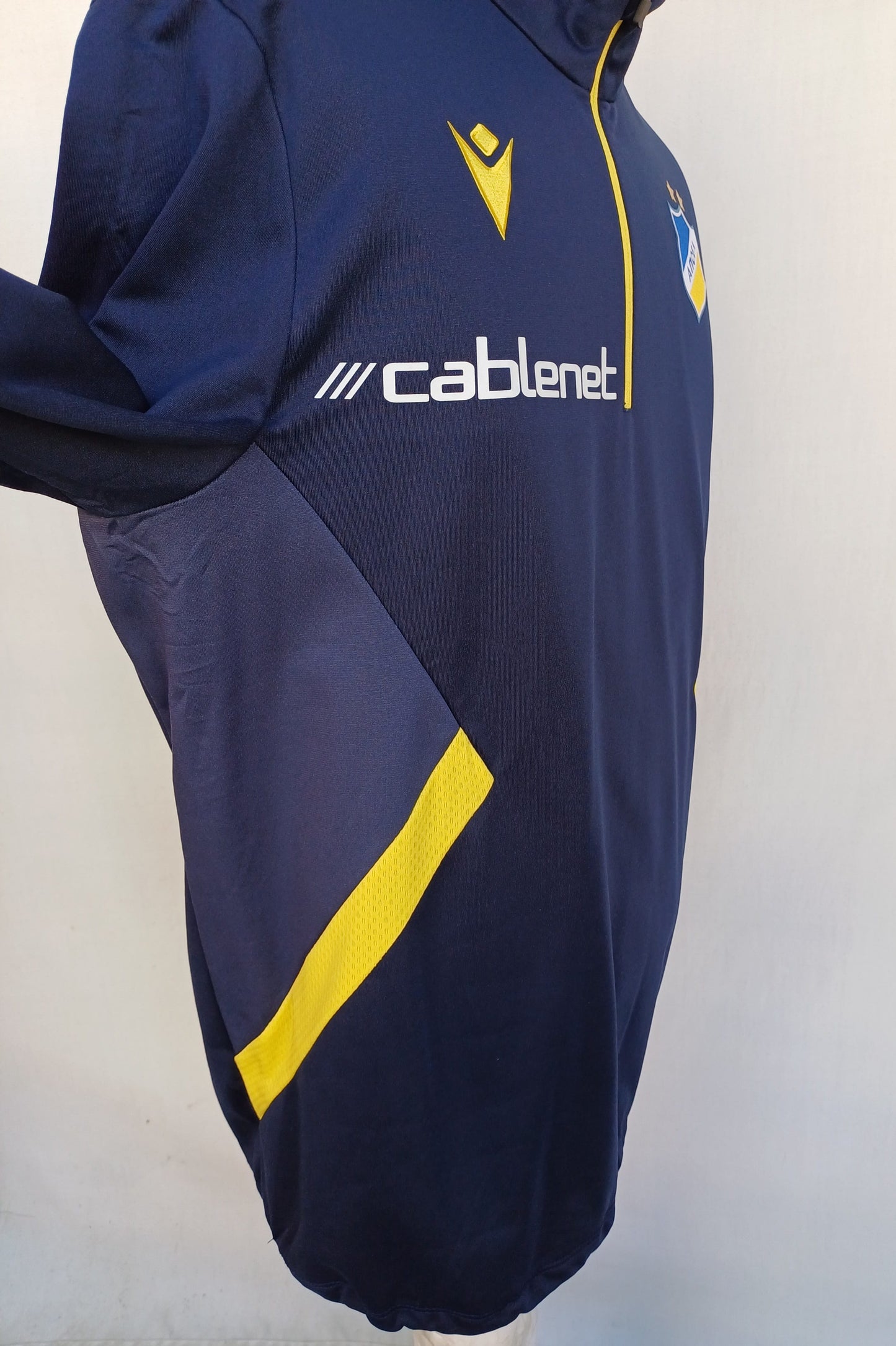 Apoel Nicosia 2023/24 Macron Zip Training Top Pullover Sweater Mens L