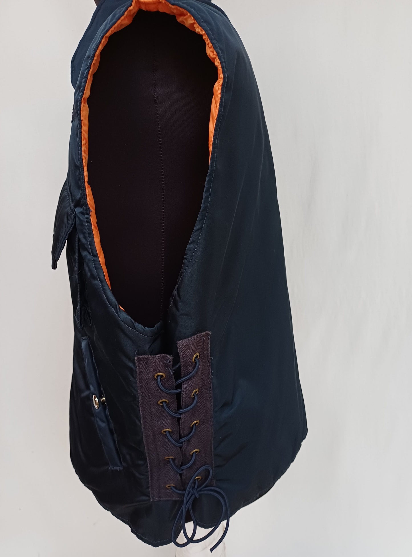 New Without Tags 90s Schott Nylon Flyer Vest Mens L
