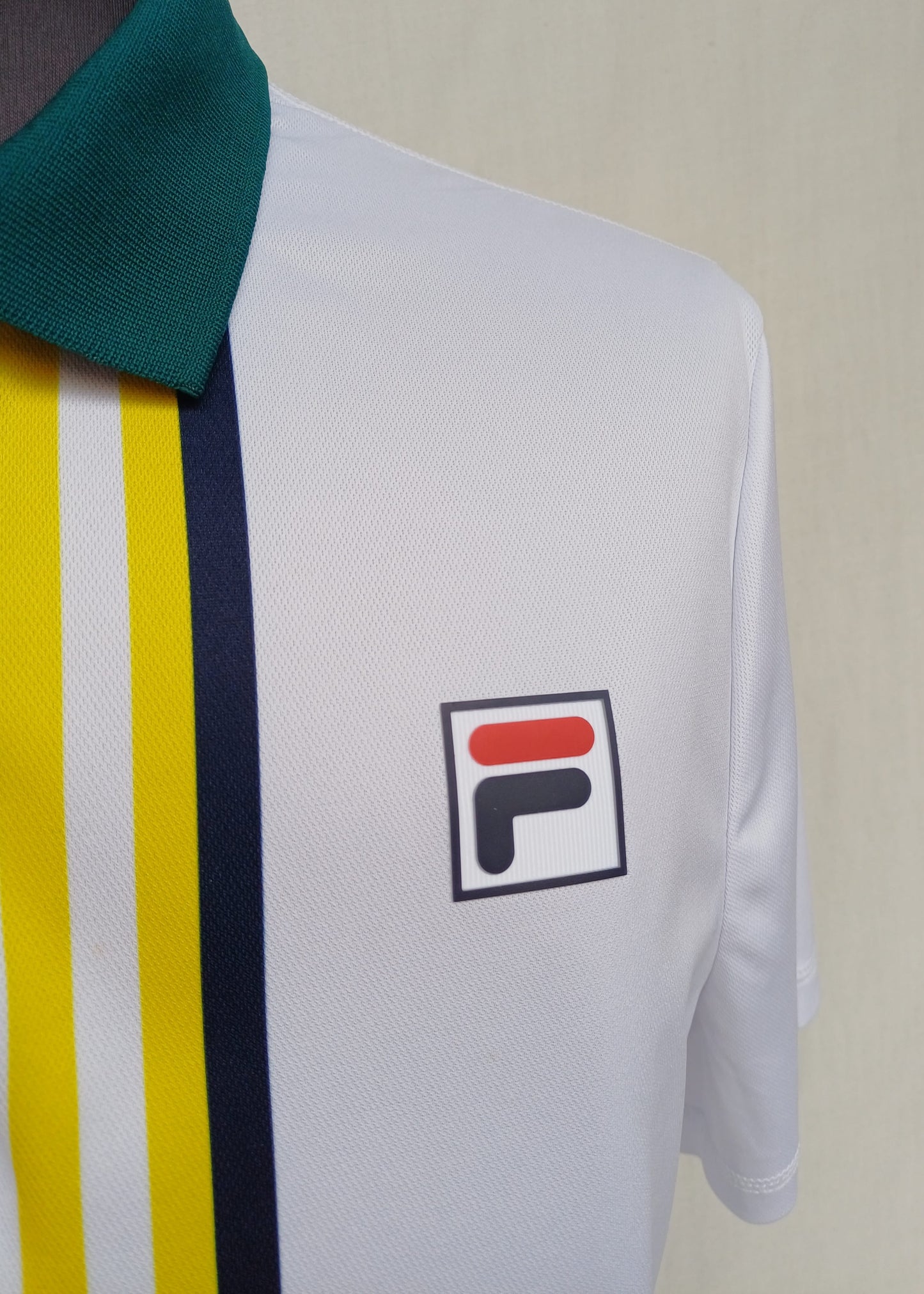Fila Striped Tennis Polo Shirt Size 50/Mens M