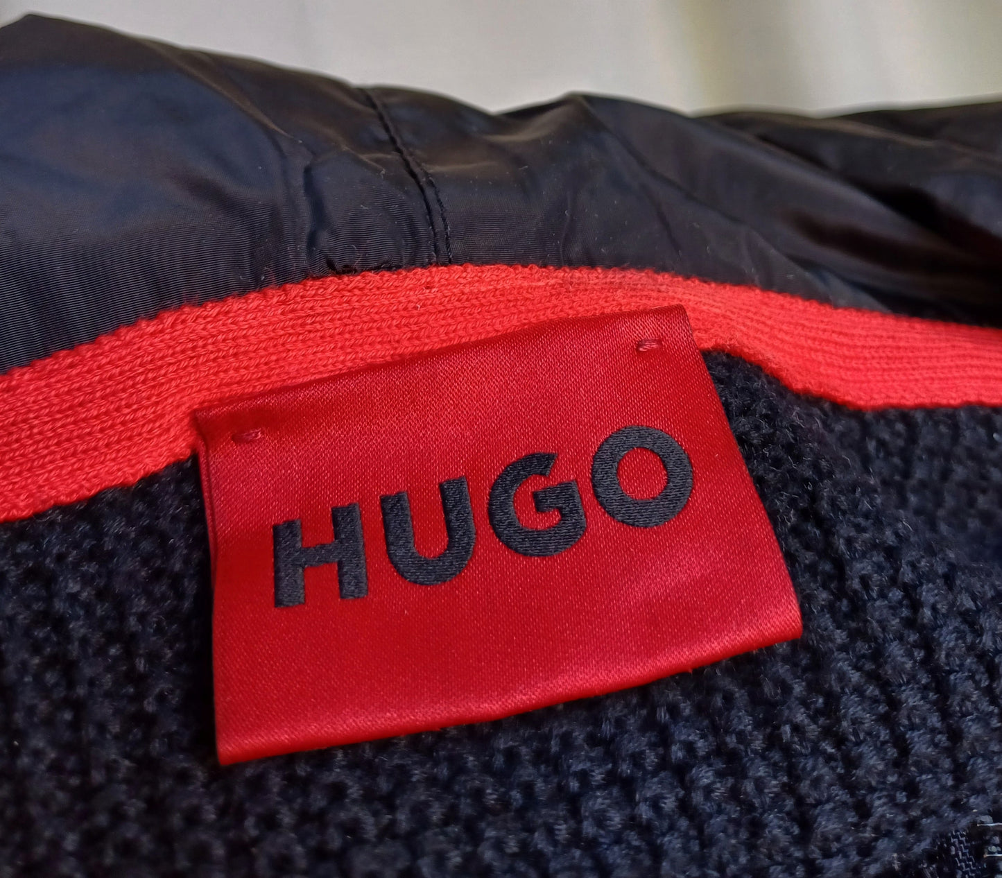 New Without Tags Hugo Cotton Zip Pullover Sweater Mens L