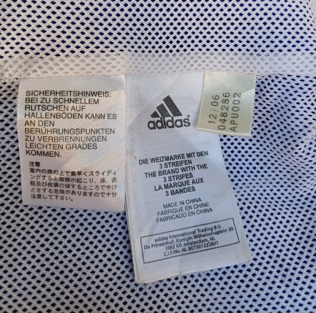 Schalke 2007/2008 Adidas Mesh Lining Zip Track Top Jacket Mens L