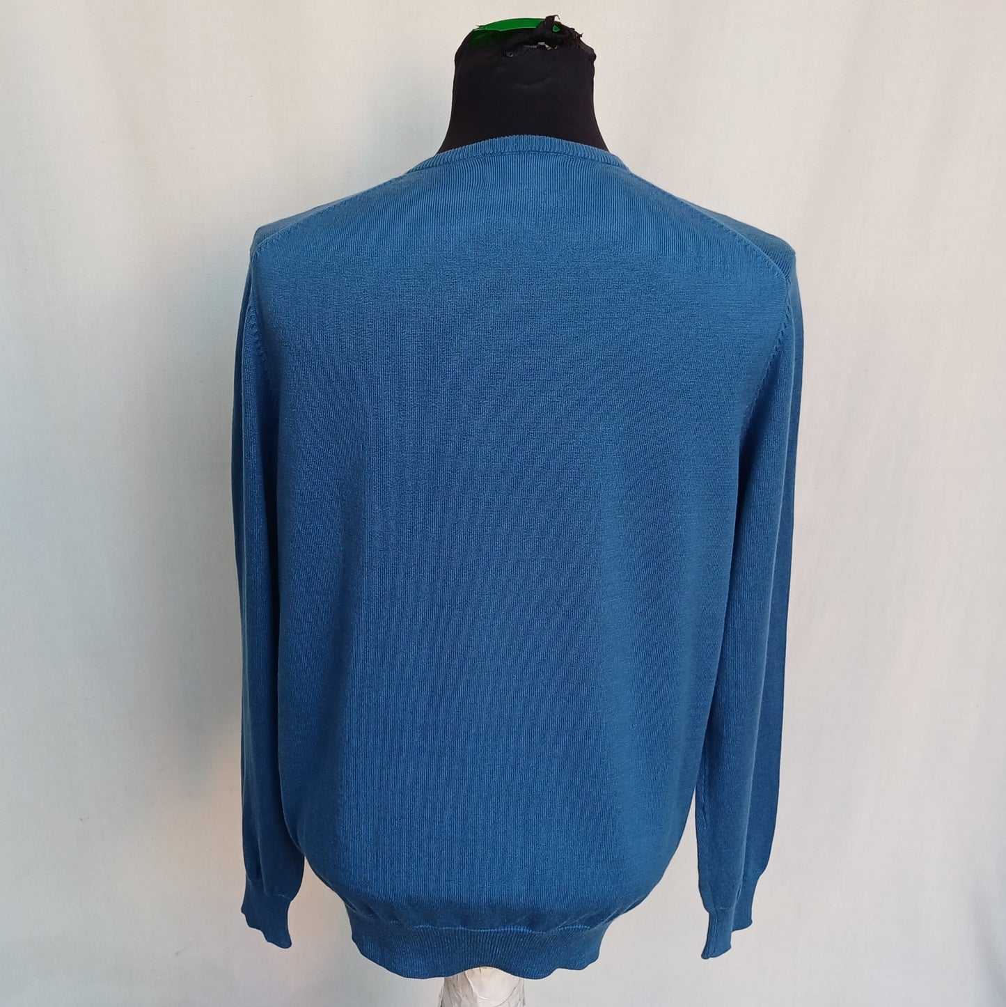 Alan Paine Pure Cotton V-Neck Sweater 50/Mens M