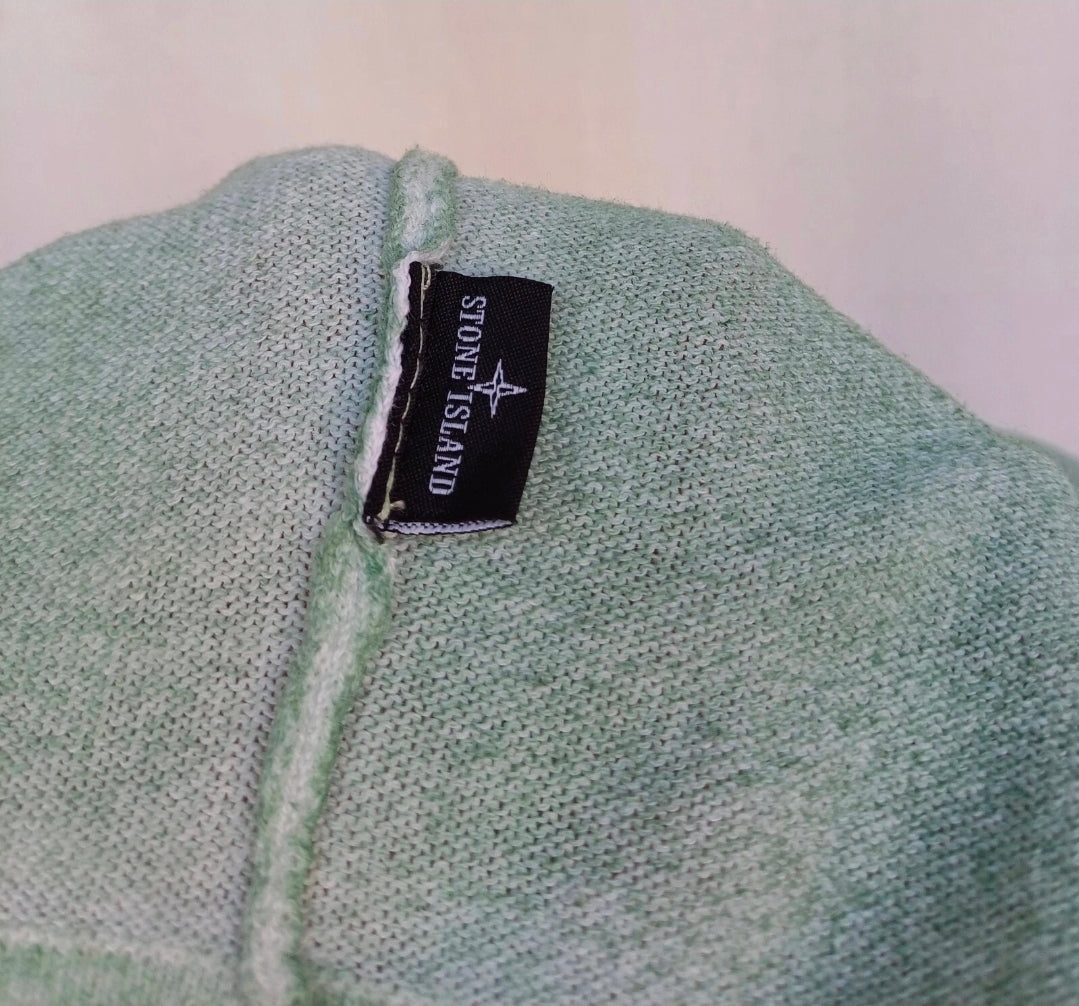 Stone Island Crew Neck Cotton Pullover Sweatshirt Jumper White Mens 2XL