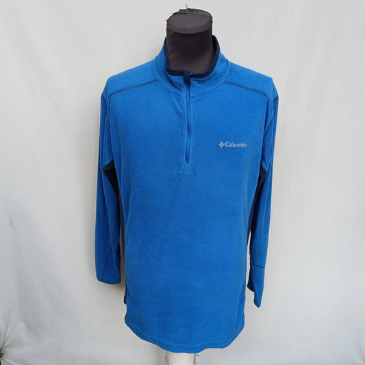 Columbia Zip Fleece Pullover Mens M