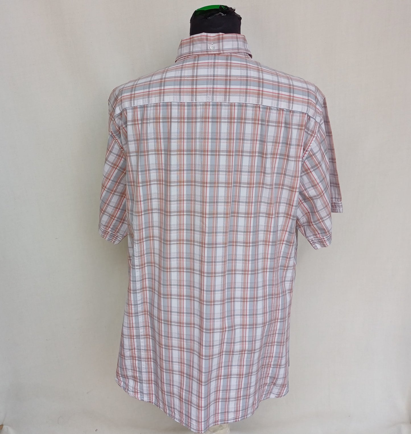 Lot Of 3 Engbers 100% Cotton Button-Up Check Shirt Size 43-44/Mens XL Oversized