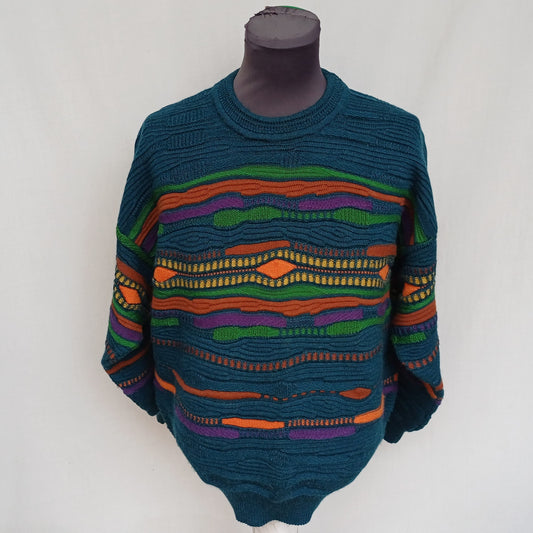 Vintage Limnos Australia Pure Wool Crew Neck Sweater Mens M