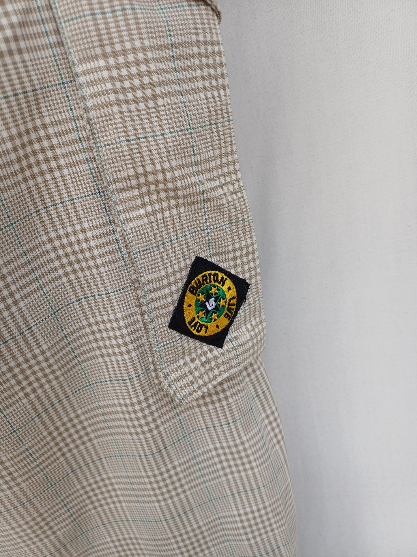 Burton Plaid Snowboard Ski Pants Mens L Oversized