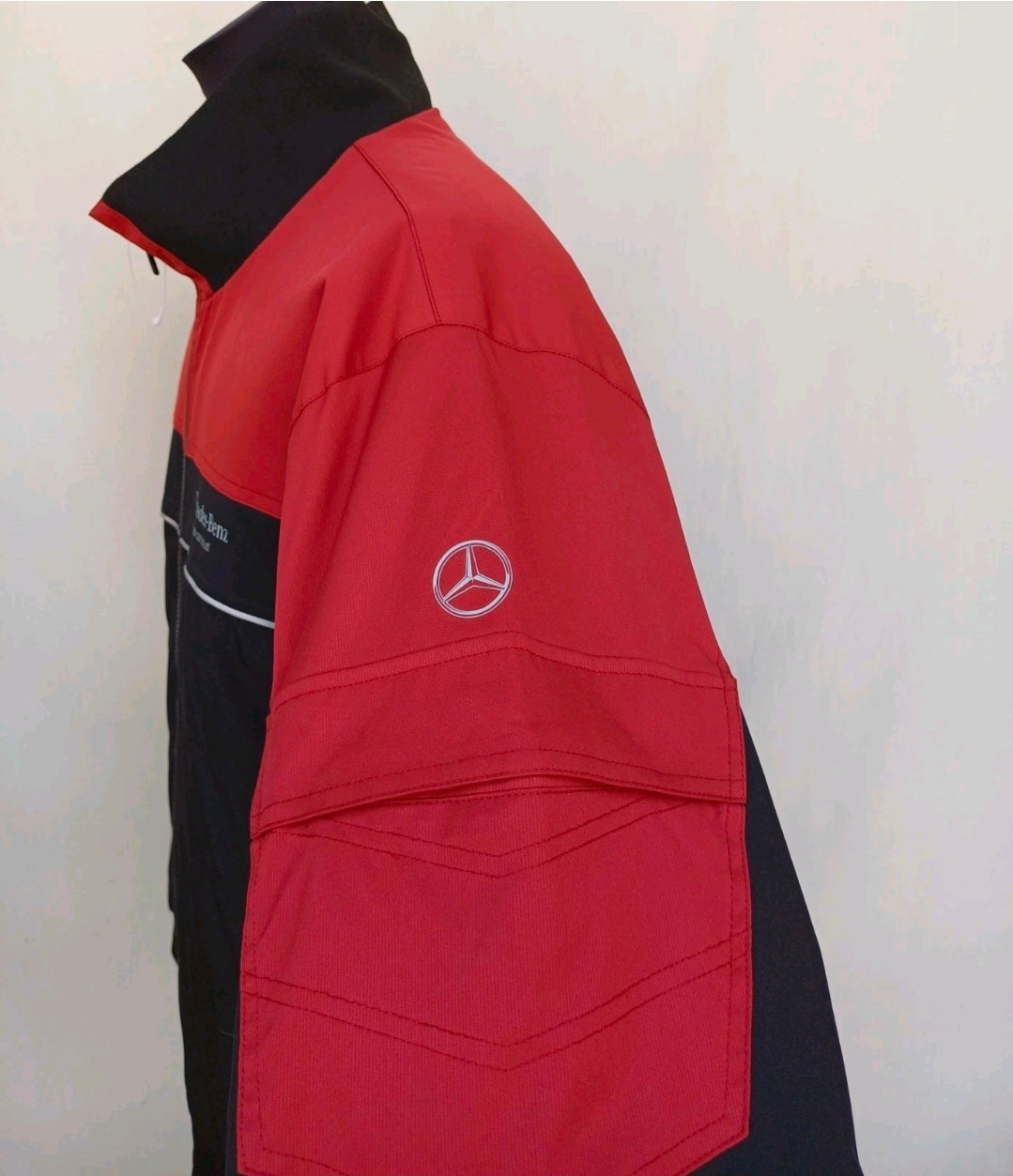 New With Defect Mercedes Benz Zip Padded Truck Jacket Coat Mens 2XL
