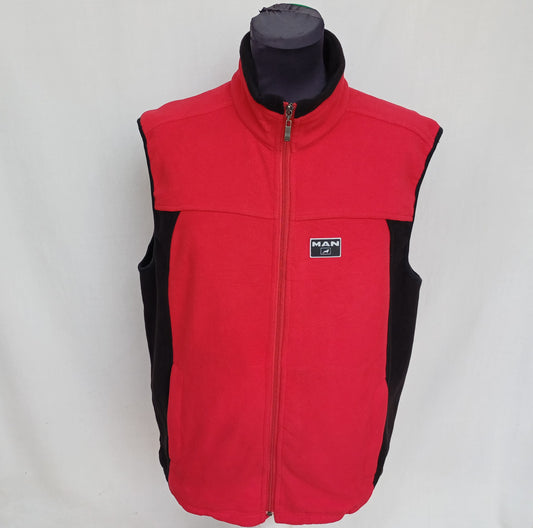 Man Full Zip Fleece Vest Gilet Mens L