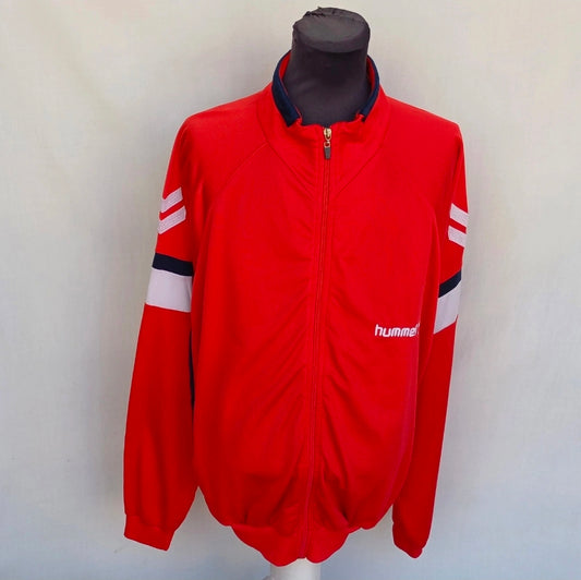 Vintage 90s Hummel Full Zip Track Top Jacket Mens L Oversized