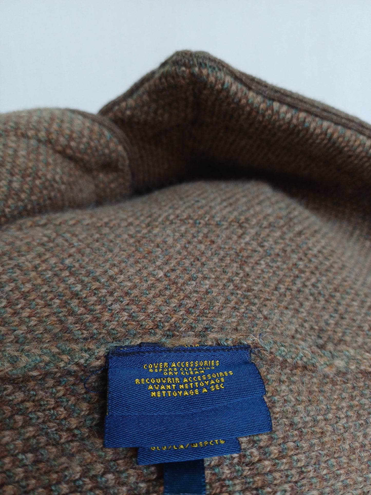 Vintage Ralph Lauren Rugby Wool Vest Cardigan Mens L Fits M