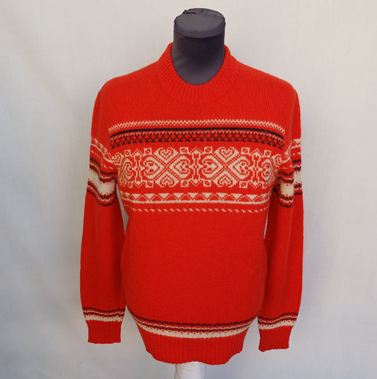 Vintage Geiger Pure Wool Pullover Sweater Size EU 50