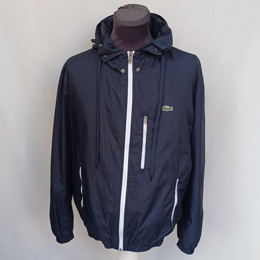 Lacoste Full Zip Nylon Hooded Jacket Size 52/Men's M