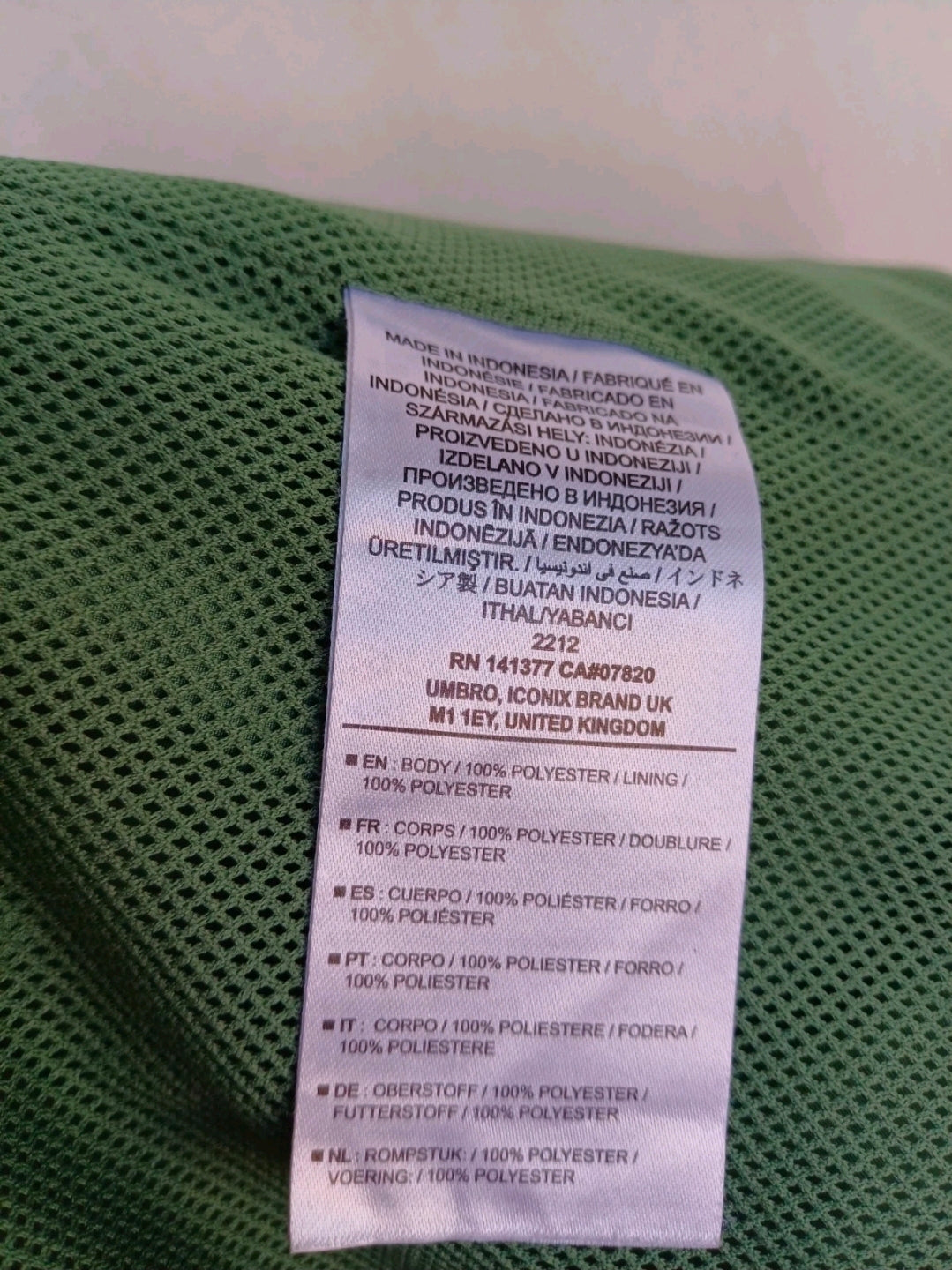 PSV Eindhoven 2019/20 Umbro Mesh Lining Zip Track Top Jacket Mens L