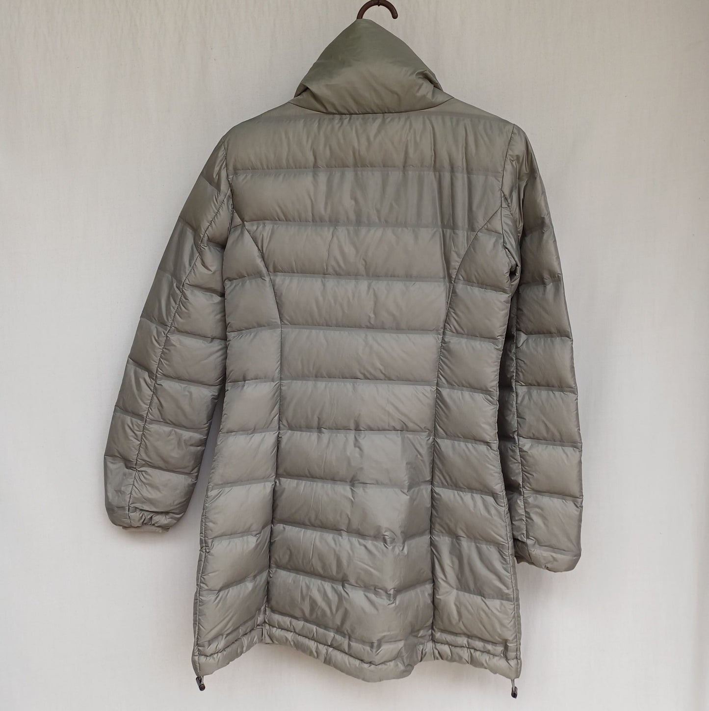Armani Exchange Womens Zip Quilted Puffer Down Long Jacket Size XS