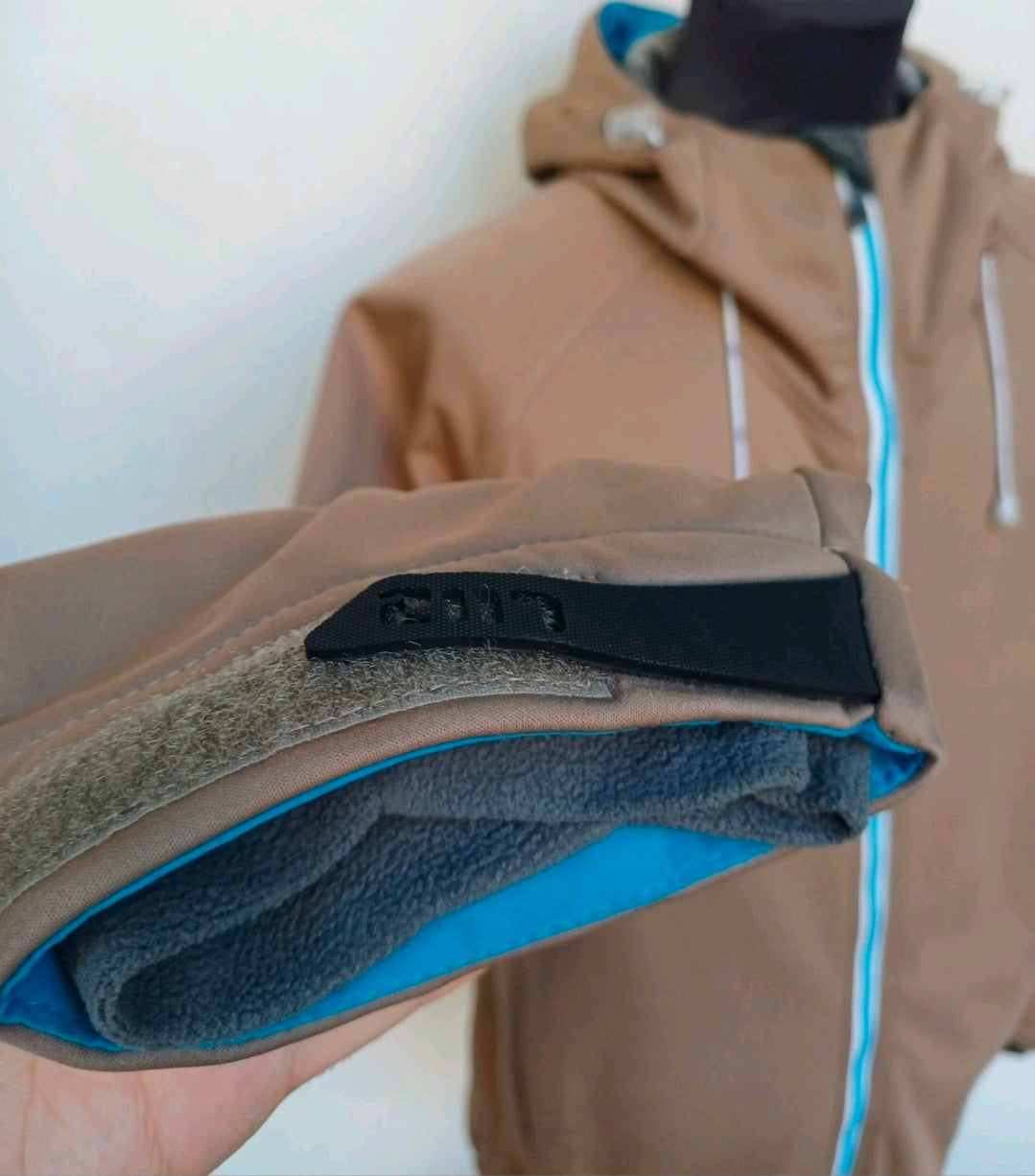 2117 Of Sweden Full Zip Fleece Lined Softshell Hooded Jacket Mens XL