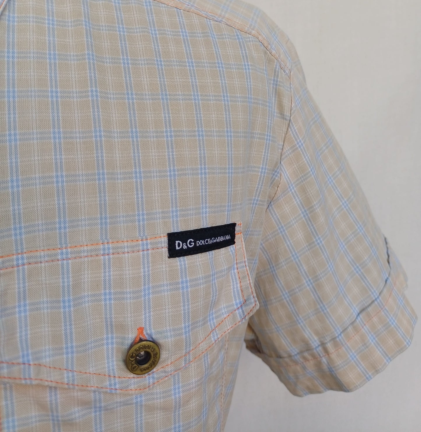 Dolce & Gabbana D&G Forever Funky Plaid button-up Shirt Mens S