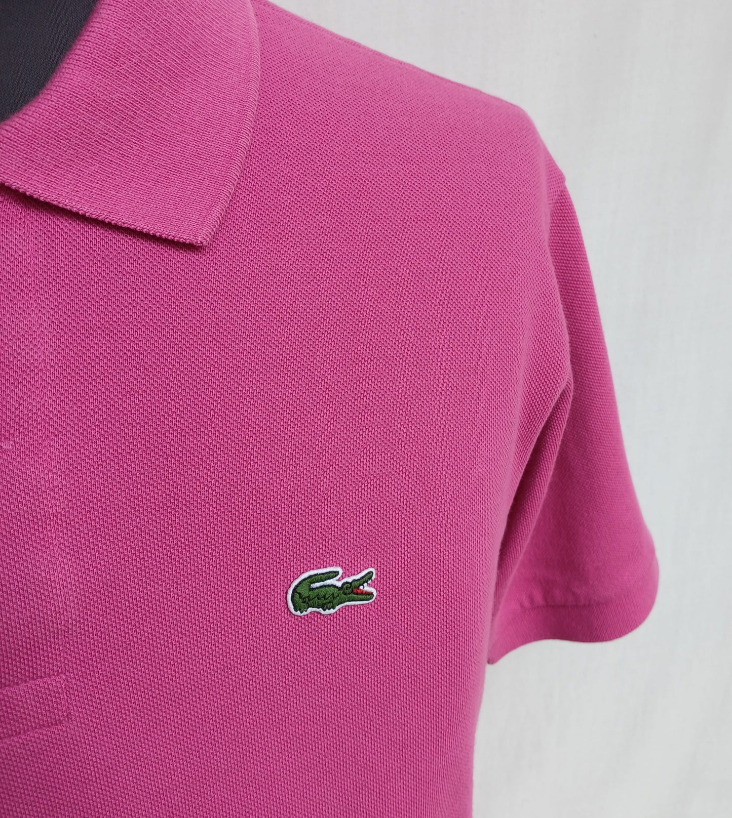 LaCoste Classic Fit Cotton Polo Button Shirt Size 4/Mens M