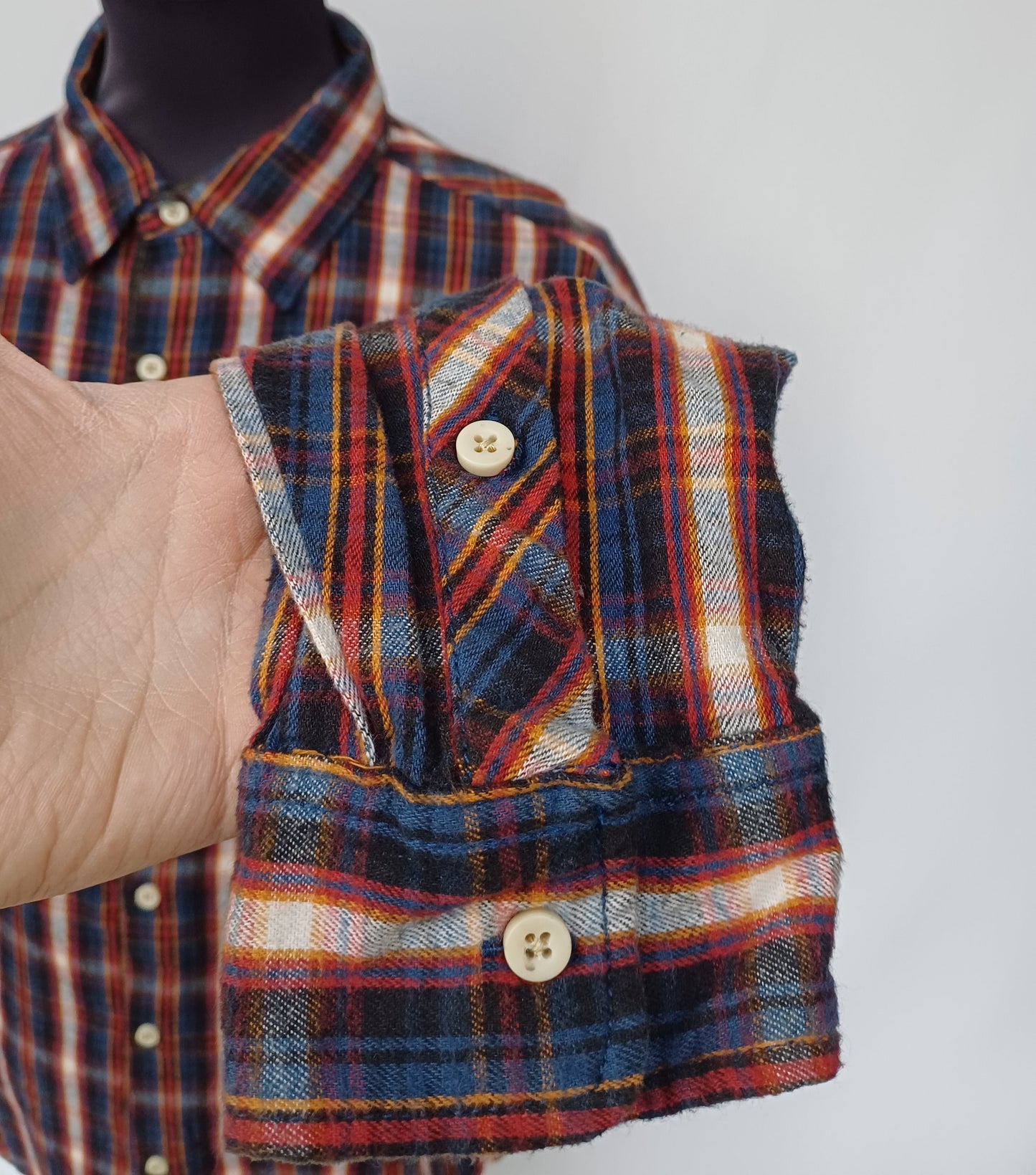 New With Tags Zara Young Checkered Plaid Cotton Button Up Flannel Shirt Mens L