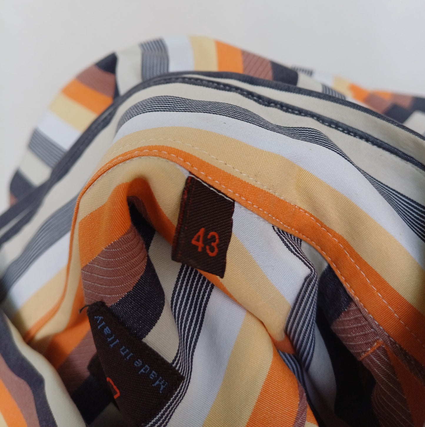 Etro Milano Striped Button-Down Shirt Size 43/Mens XL