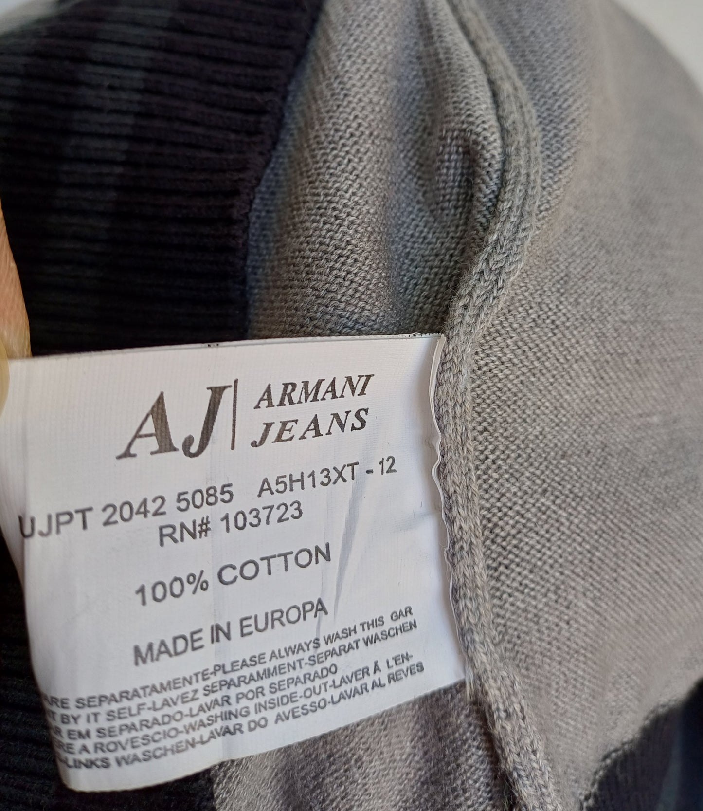 Armani Jeans 100% Cotton Button Cardigan Mens S