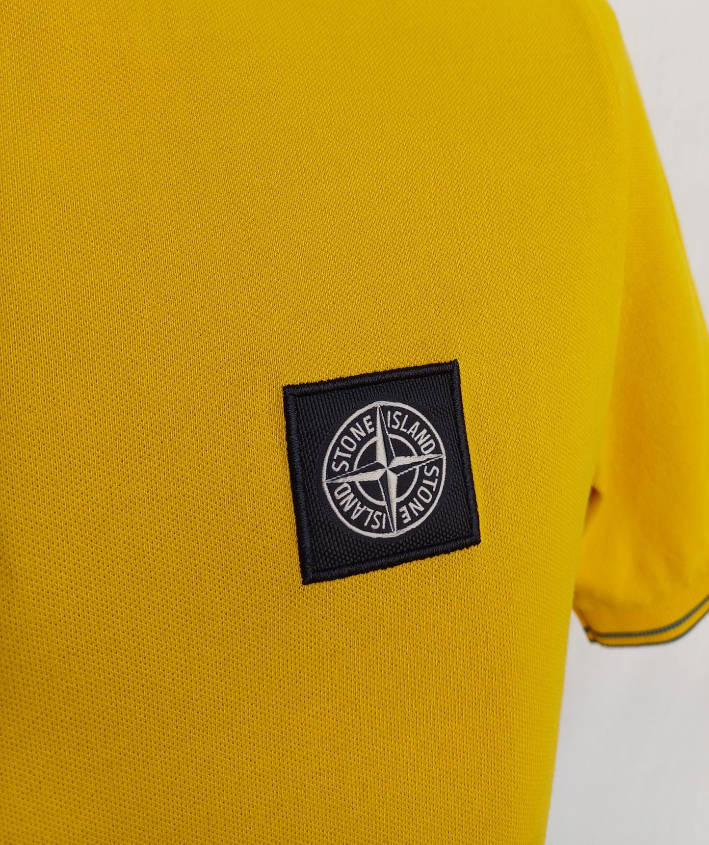 Stone Island Slim Fit Cotton Polo Button Shirt Mens S