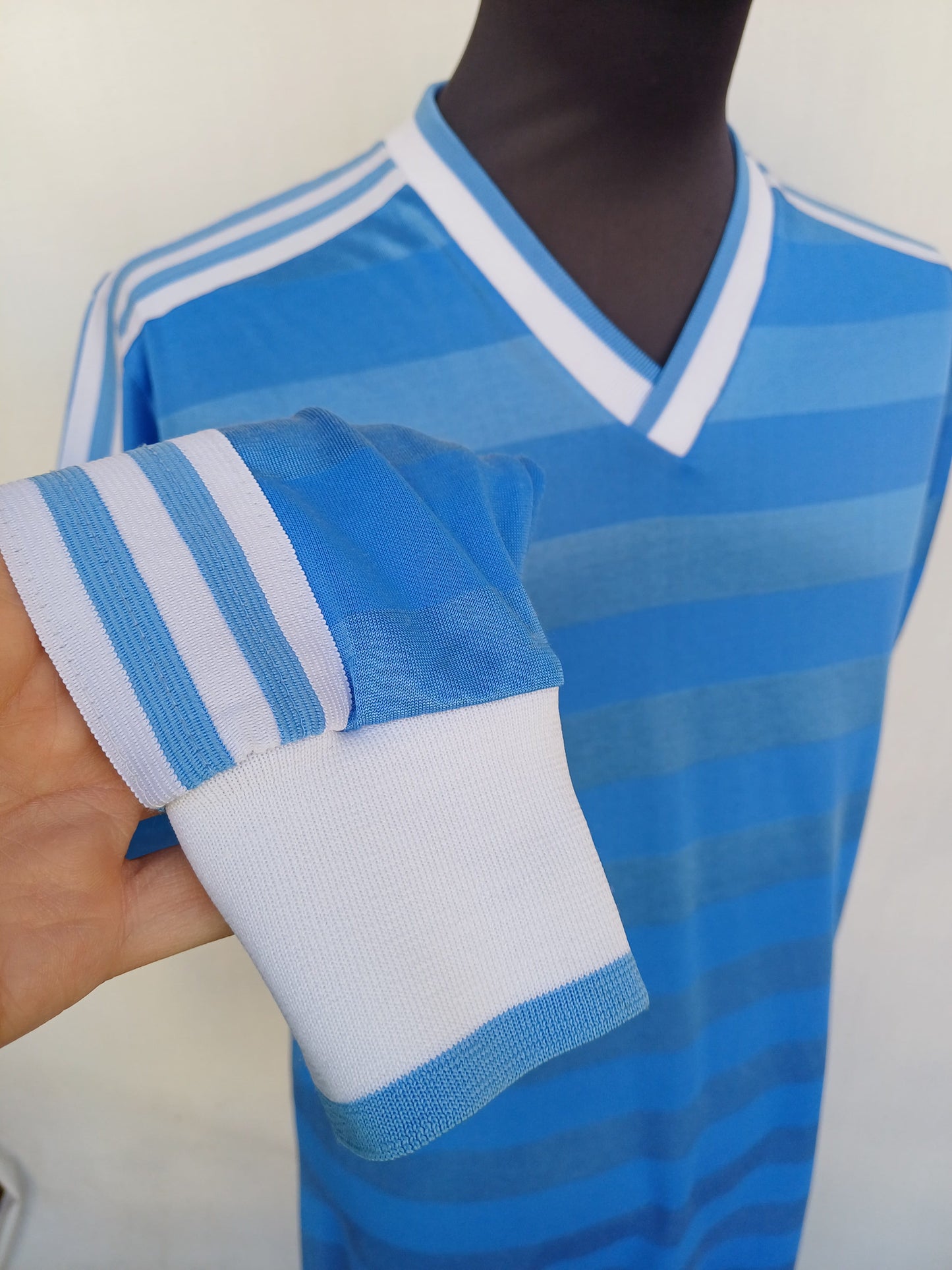 Vintage 80s Adidas Template Football Shirt Mens L