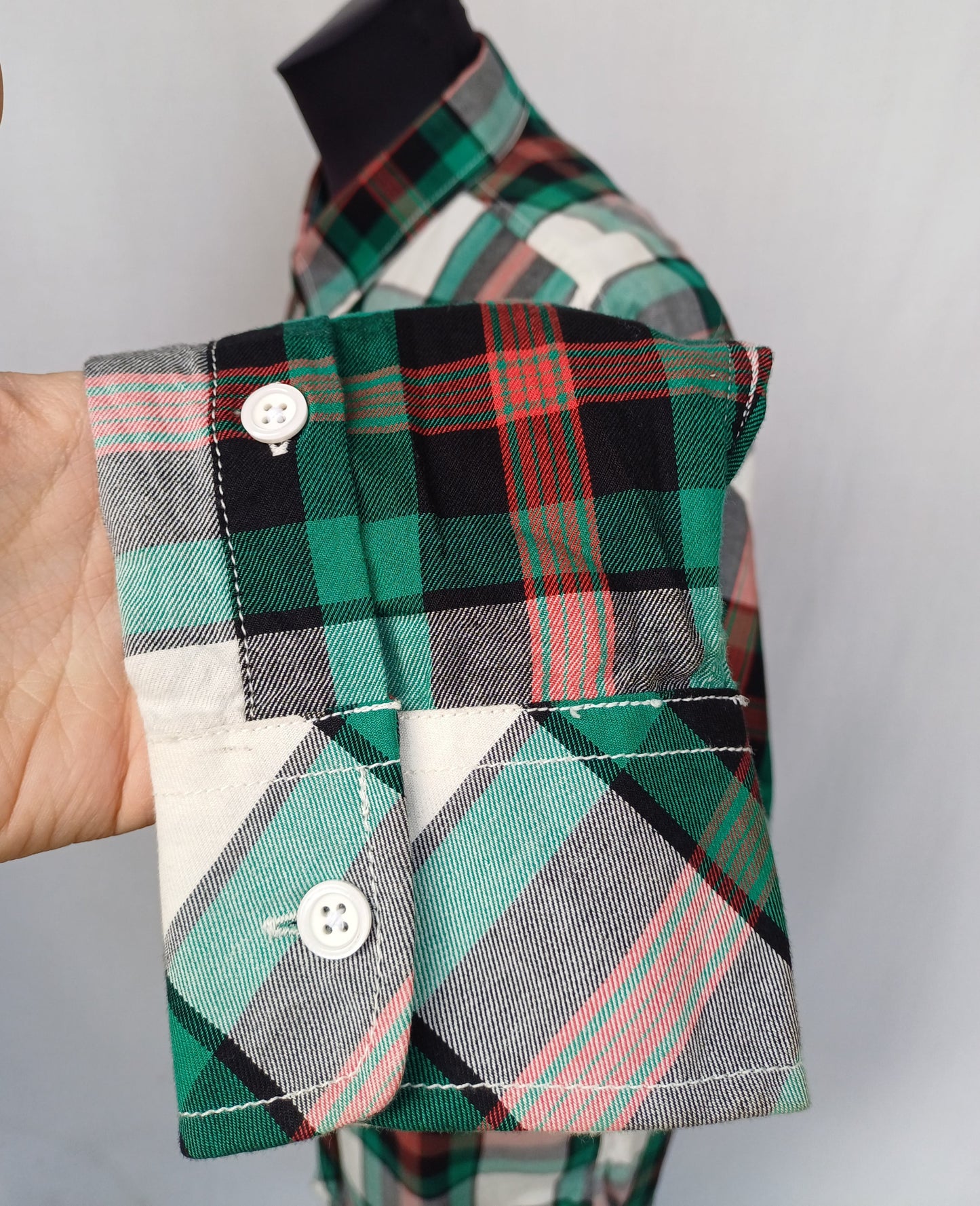 New With Tags Zara Man Checkered Plaid Cotton Button Up Flannel Shirt Mens XL