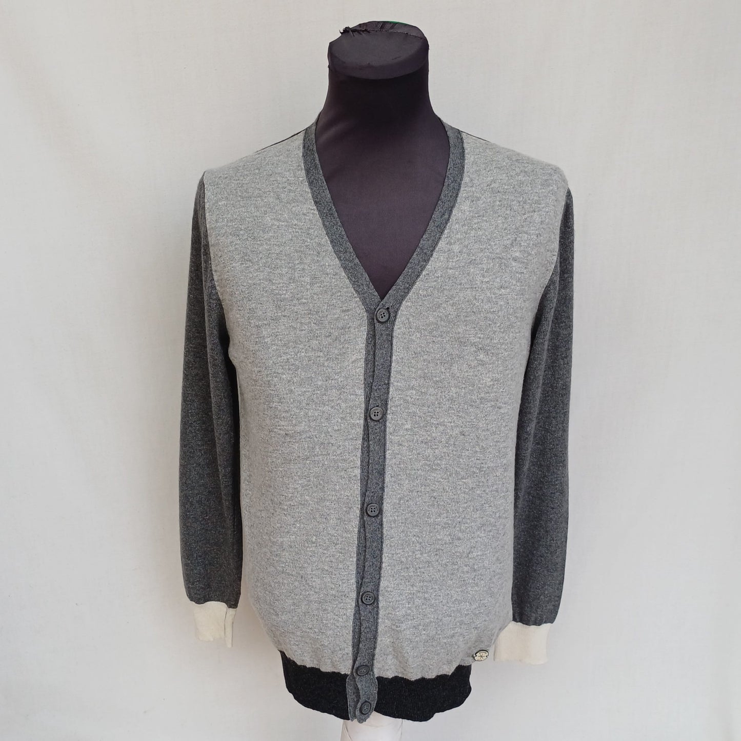 New Without Tags Manuel Ritz Wool/Cashmere Button Cardigan Sweater Mens M