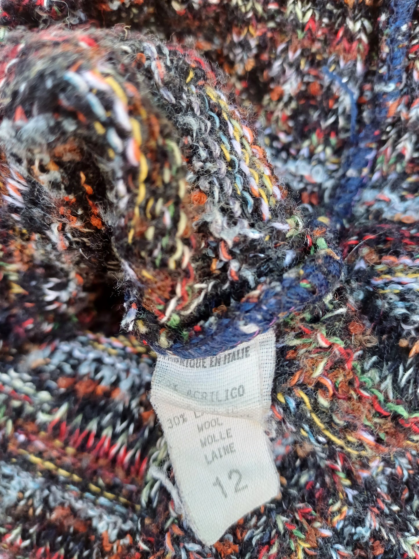 Vintage Missoni Acrylic/Wool Pullover Knit Sweater Mens L Oversized