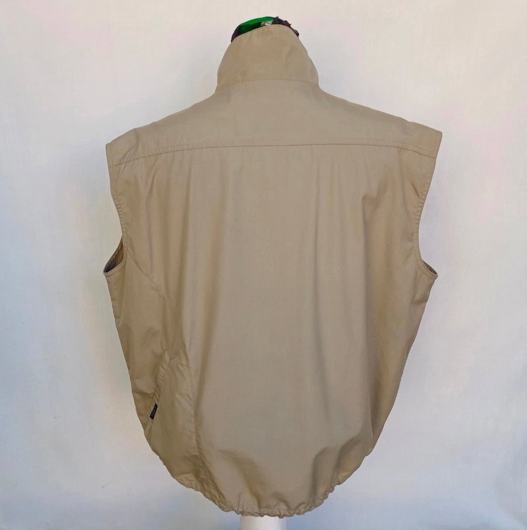 Vintage Fjallraven G-1000 Reporter Vest Mesh Lining Multi Pockets Mens XL