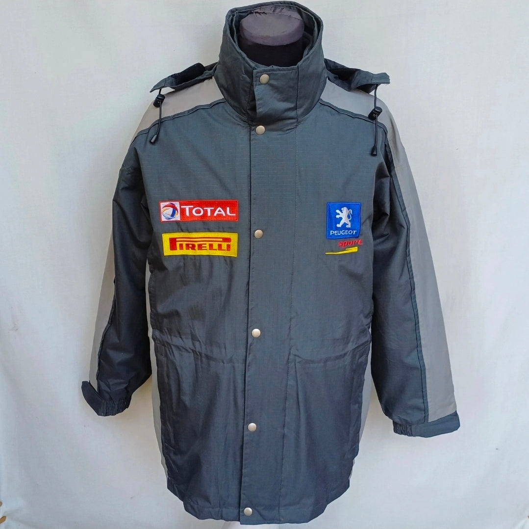 Peugeot Sport Full Zip Racing Jacket W/Removable Fleece Lining Mens M