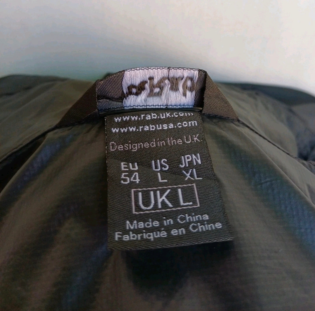 Rab Cirrus Pull-On Zip Quantum Pertex Nylon Jacket Size 54/Mens L