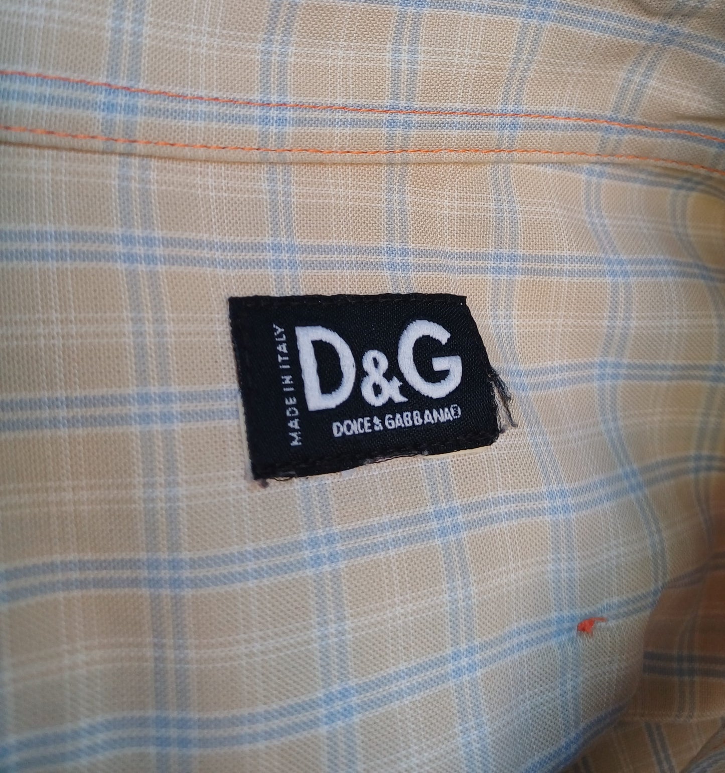 Dolce & Gabbana D&G Forever Funky Plaid button-up Shirt Mens S