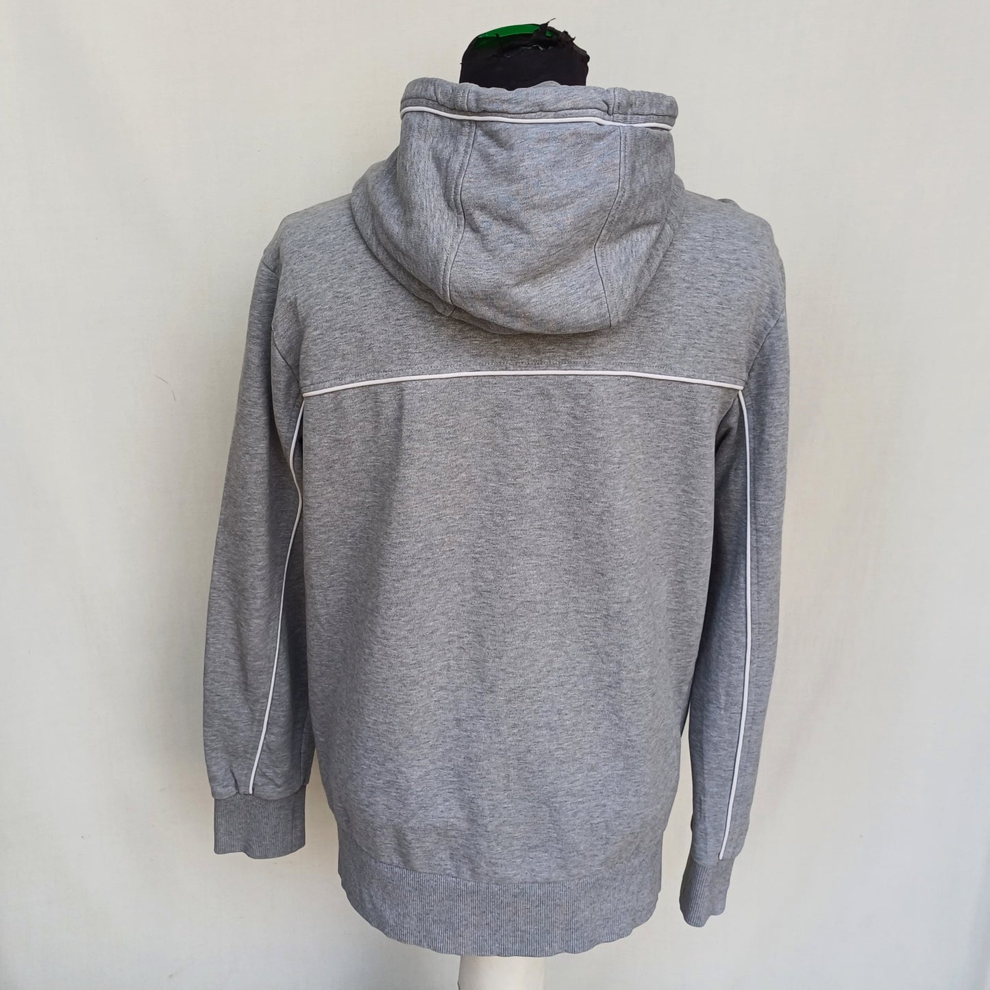 Hugo Boss Zip Cotton Pullover Hoodie Mens L/Fits M
