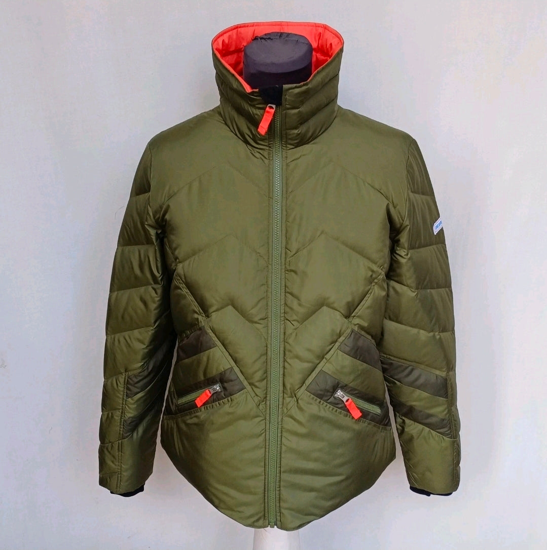 Obermeyer The Dusty Womens Full Zip Quilted Duck Down Jacket Size L