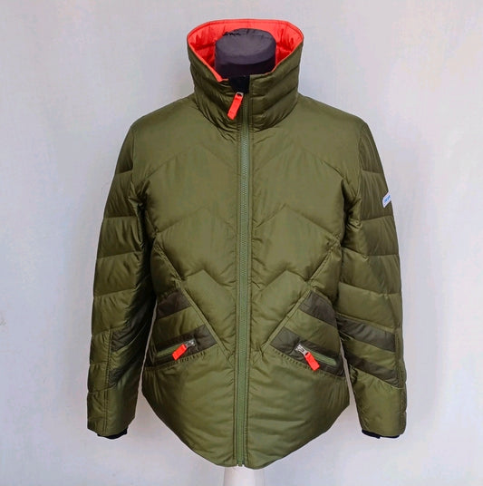 Obermeyer The Dusty Womens Full Zip Quilted Duck Down Jacket Size L